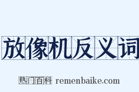 放像机反义词是什么意思的图片